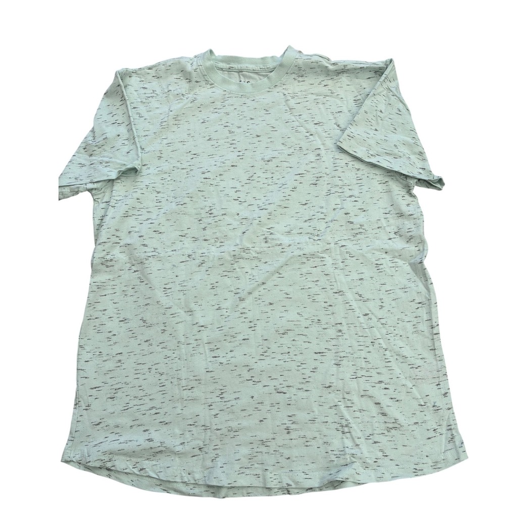Rustic Souls Mens Medium Space Dye T-Shirt Mint Green Short Sleeve Crewneck